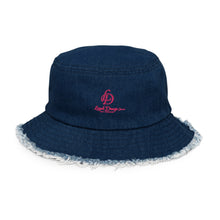 Load image into Gallery viewer, Distressed denim Legal Drugs bucket hat
