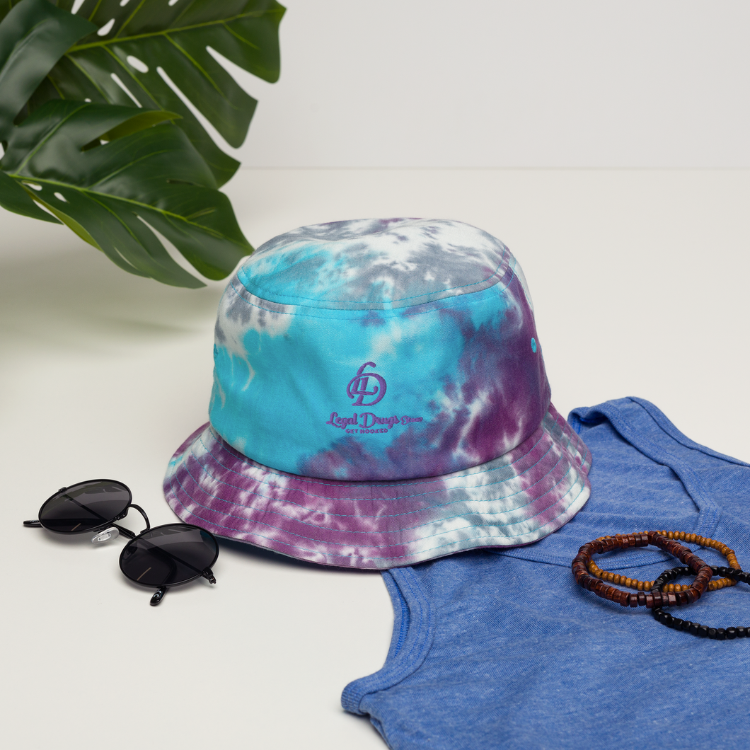 Legal Drugs Tie-dye bucket hat